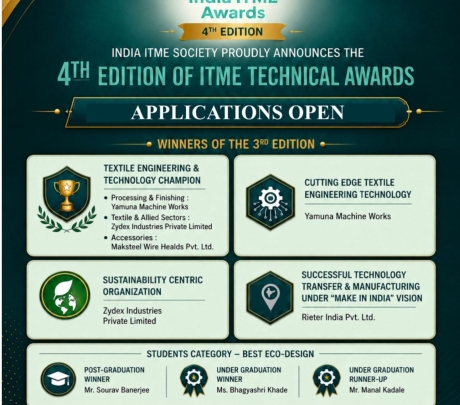 Call for Award Application – “India ITME Technical Awards 4th Edition”